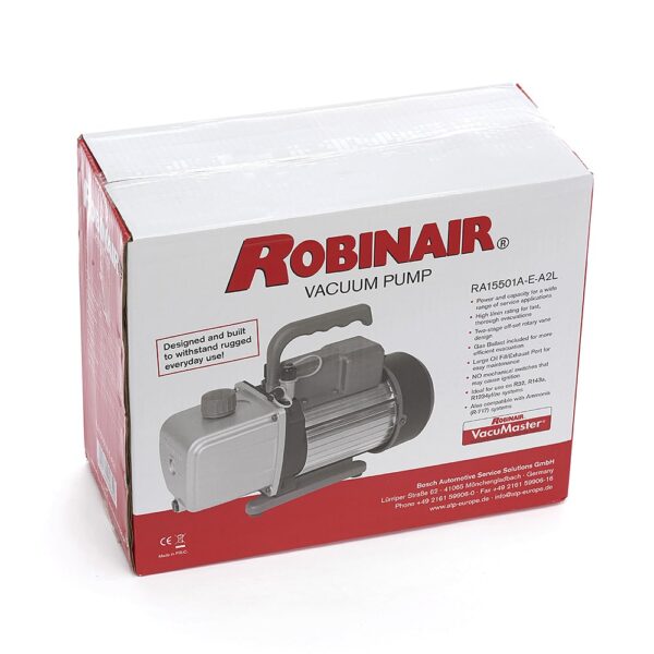 robinair 15501a e a2l 128 l/min vacuum pump