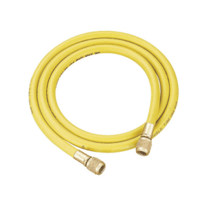 Imperial 536FTY Evacuation Hose, 90cm length with 3/8″ SAE fittings. A durable hose designed for efficient HVAC/R system evacuation.